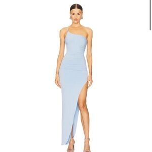 PROM DRESS: Nookie Aria One Shoulder Gown in Blue